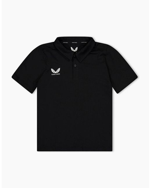 Castore Black Kids' Short Sleeve Polo Shirt