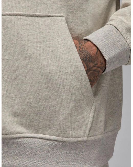 Nike Gray Sport Kangaroo Pocket Hooded Long Sleeve Sweatshirt for men
