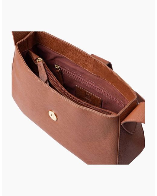 Lakeland Leather Brown Dalston Crossbody Bag