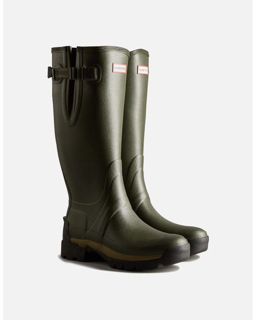 Hunter Green Model Balmoral Adjustable Wellington for men