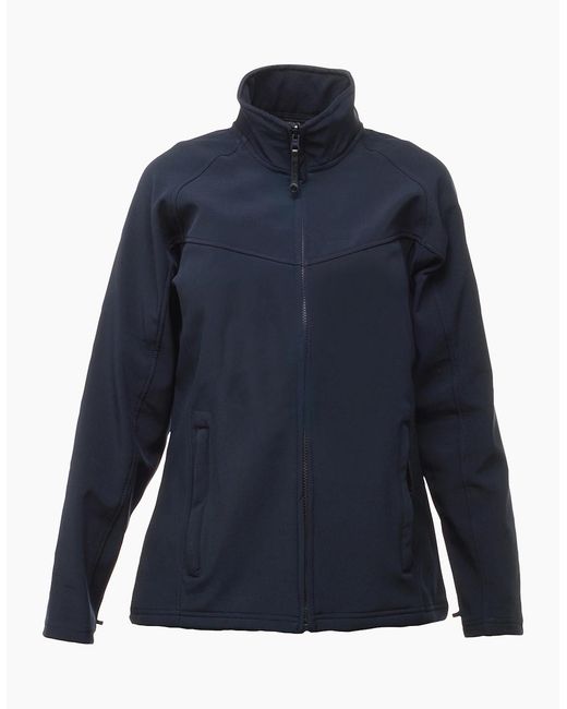 Regatta Blue Professional Ladies Uproar Softshell Wind Resistant Jacket