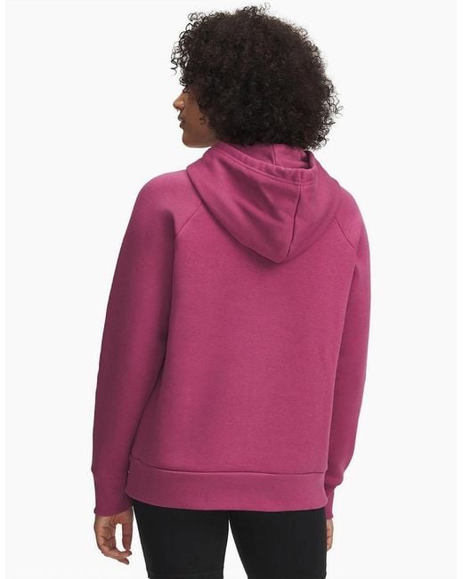 Under Armour Pink Rival Fleece Shimmer