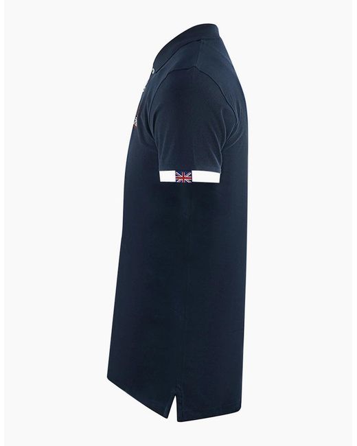 Aquascutum Blue London Aldis Polo Shirt for men