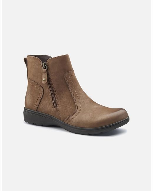 Hotter Brown Derby Ankle Boots