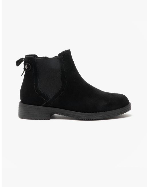 Hush Puppies Black Maddy Suede Ankle Boot
