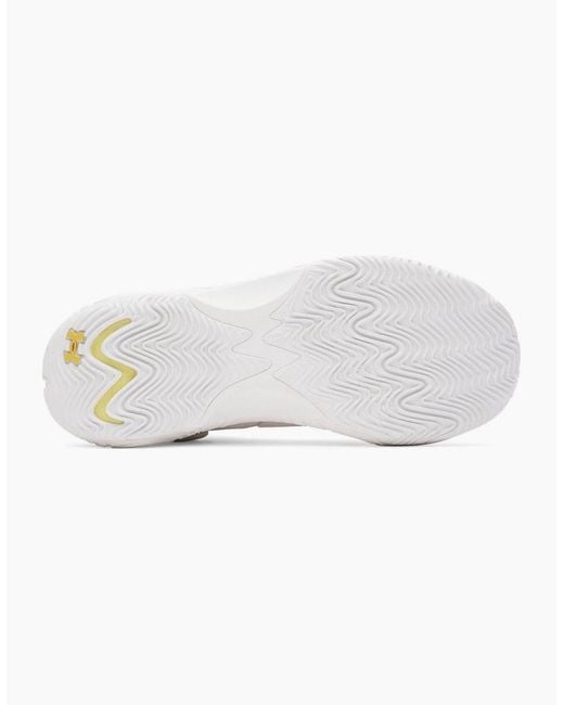 Under Armour White Spawn 7 Basketball Trainers