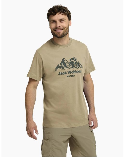 Jack Wolfskin Green Carefree Short Sleeve T-Shirt for men