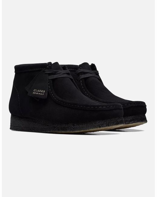 Clarks Black Originals Wallabee Boot for men