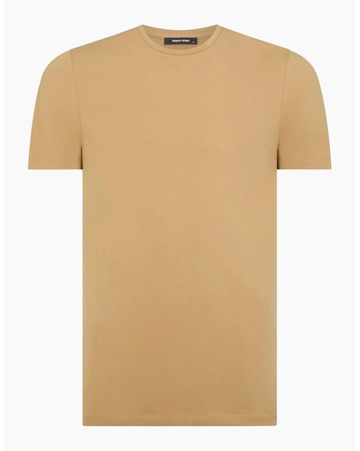 Remus Uomo Yellow Premium Quality Crew Neck T-Shirt Canvas for men