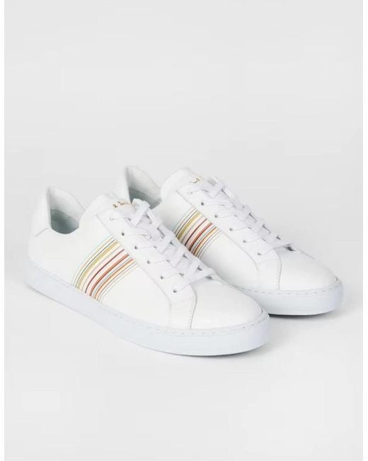 Paul Smith White Hanson Trainers 01 for men