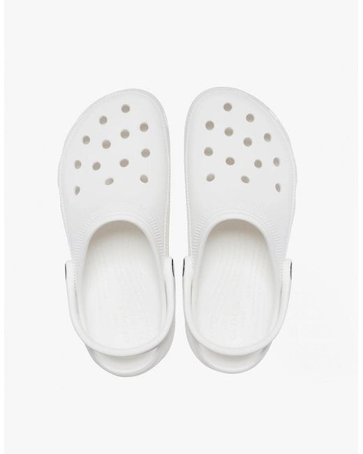 CROCSTM White 206750-100 Classic Platform Clog Clogs