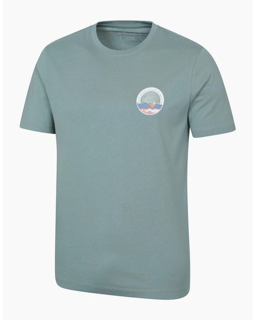 Mountain Warehouse Blue Southwold Short-Sleeved T-Shirt for men