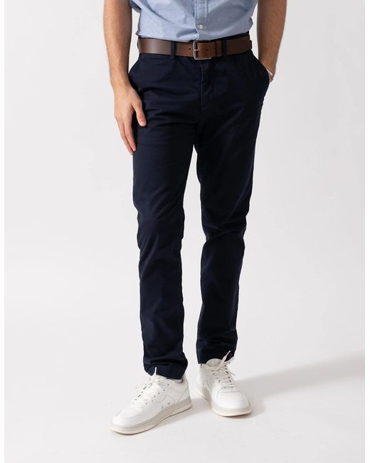 Gant Blue Slim Fit Classic Chinos for men