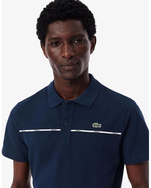 Lacoste Blue Short Sleeve Polo for men