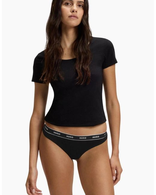 Boss Black 3-Pack Classic Logo Thongs