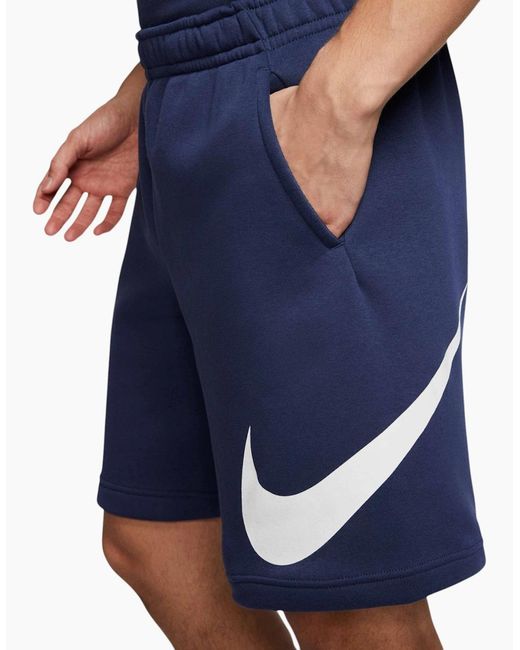 Nike Blue Shorts Terry Summer Comfort Half Pants for men