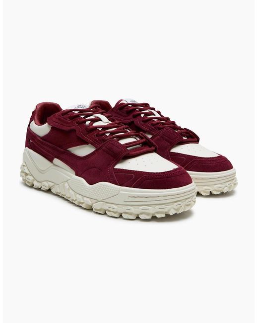 Ellesse Red Luxe El42 Lace-Up Lug Sole Sneakers for men