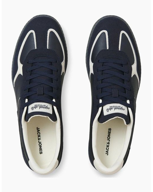 Jack & Jones Blue Morgen Combo Polyurethane Blazer Standard Trainers for men