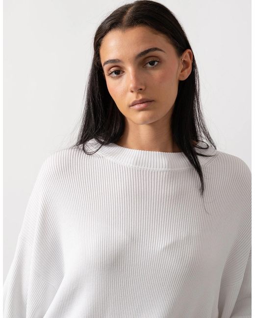 Calvin Klein Blue Viscose Rib Sweater