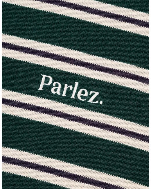 Parlez Green Crossfield L/S Deep Knit Polo for men