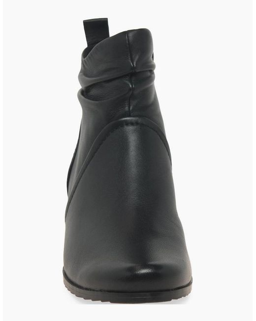 Caprice Black Fearne Ankle Boots