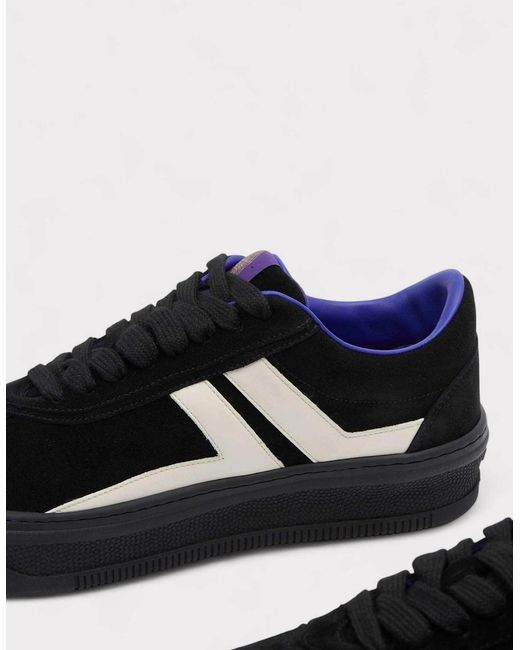 Lanvin Black X Future For Leather Cash Sneakers