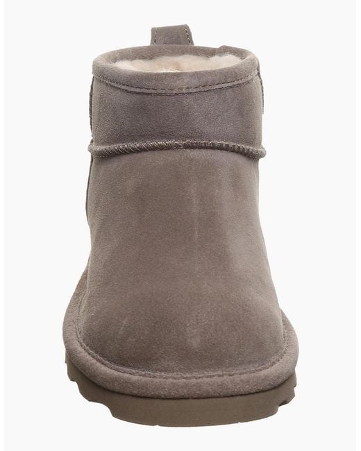 BEARPAW Brown Shorty Suede Morel Winter Ankle Boots