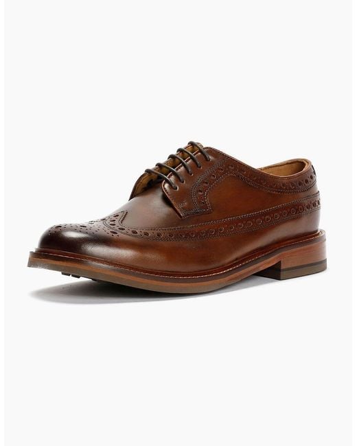 Chapman & Moore Brown Longwing Brogue Country Leather Choco Shoes for men