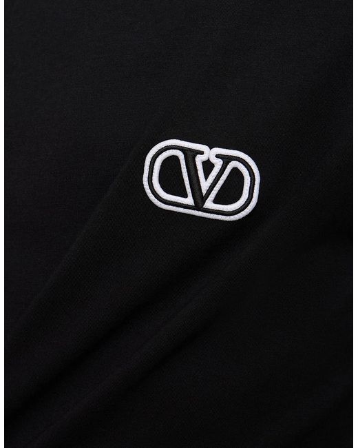 Valentino Black Vlogo Signature Patch T-Shirt for men