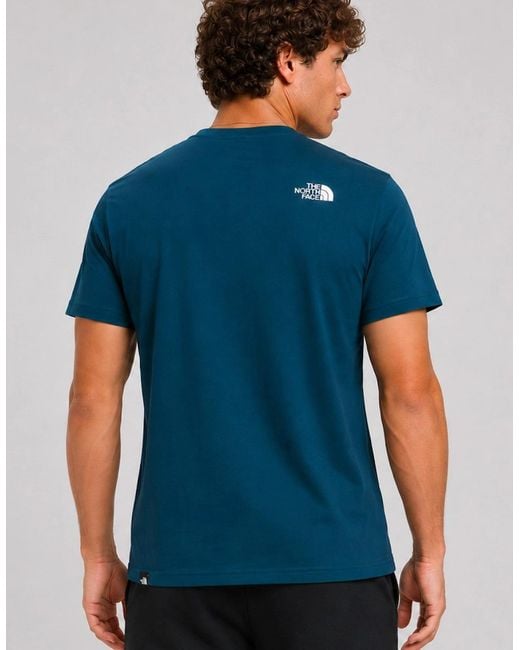 The North Face Blue M New Peak Ss T-Shirt for men
