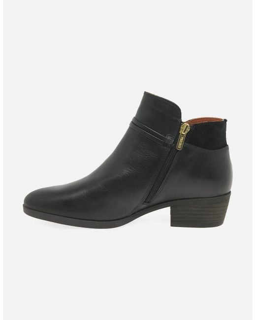 Pikolinos Black Darcey Ankle Boots
