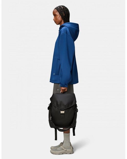 Rains Black Valera Bucket Backpack