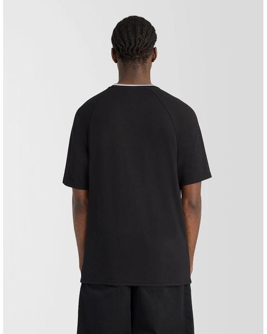 Lyle & Scott Black Tipped Track T-Shirt for men