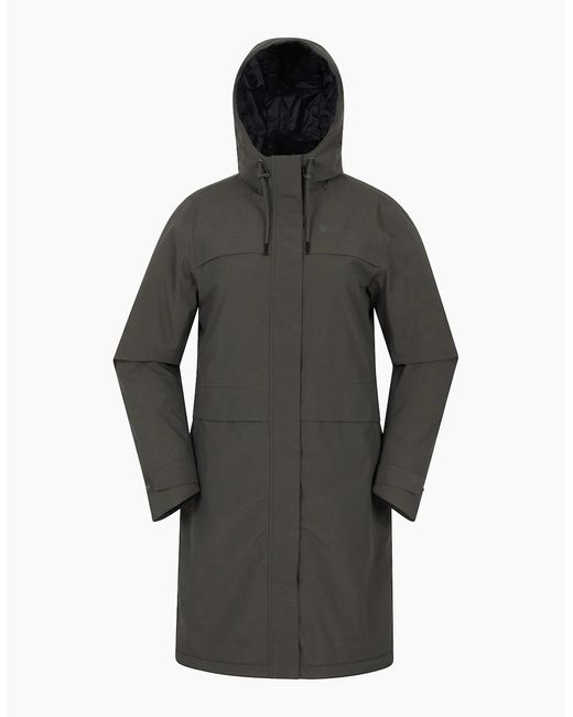 Mountain Warehouse Gray Ladies Avery Waterproof Long Length Jacket