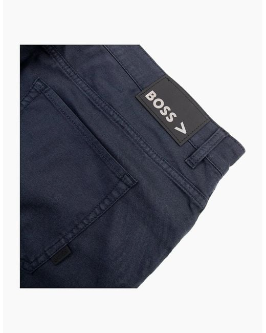 Boss Blue Delaware 3-1-20 Slim Fit Stretch Jean 404 for men