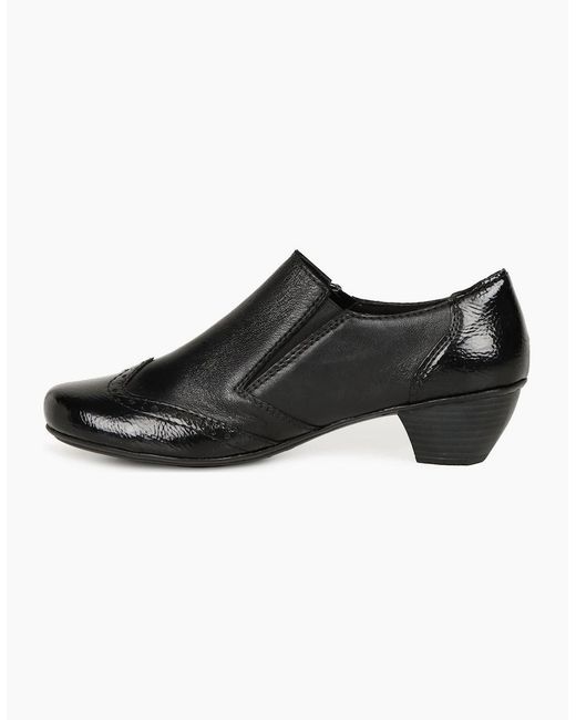 Rieker Black Treat High Cut Court Shoes