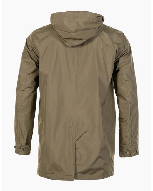 Aquascutum Green Active Packable Trench Army Jacket for men