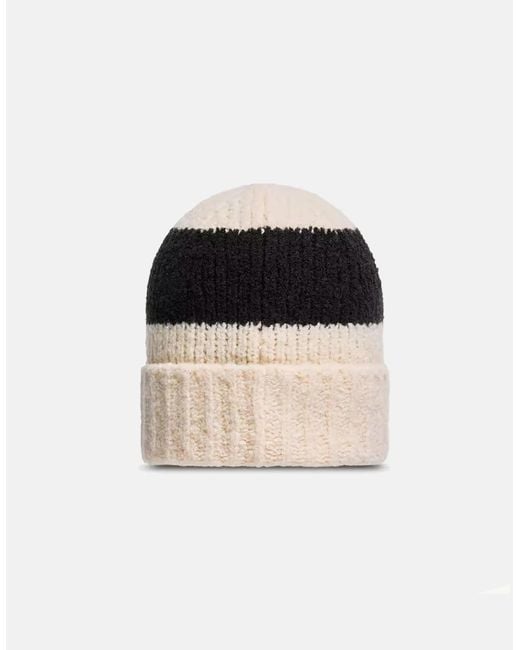 Moncler Black Block Stripe Hat for men