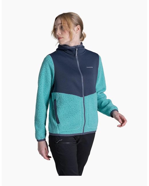 Craghoppers Blue Ladies Telesto Hooded Fleece Jacket