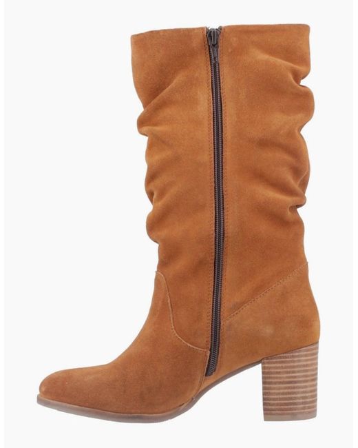 Hush Puppies Brown Cosima Knee High Boots