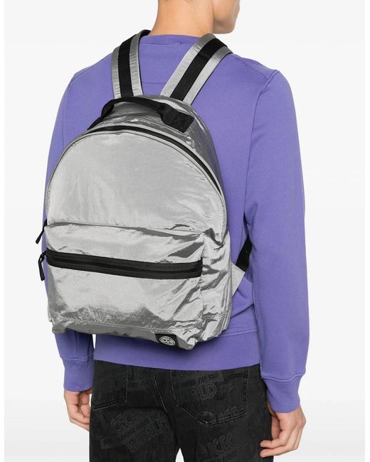 Stone Island Gray Backpack for men
