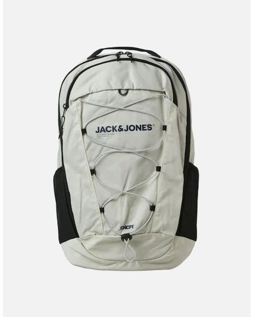 Jack & Jones Gray Jaczitrus Backpack Moonbeam for men
