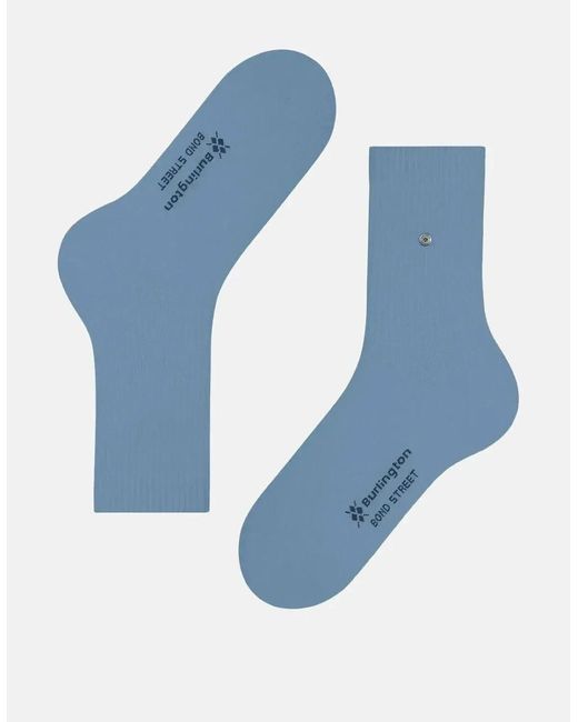 Burlington Blue Bond Street Socks Sky