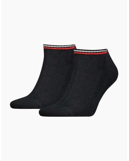 Tommy Hilfiger Blue 2-Pack Tommy Jeans Logo Sports Trainer Socks for men