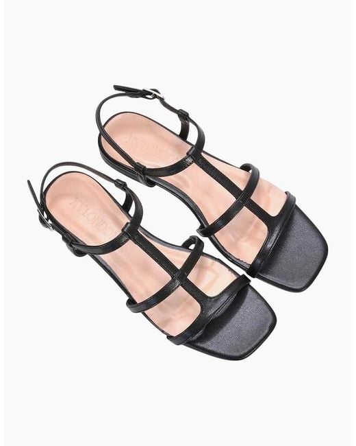 XY London Black Ladies Danielle Caged Sandals