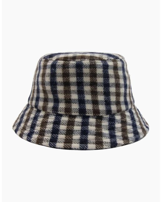 Aquascutum Black Bucket Hat 28 for men