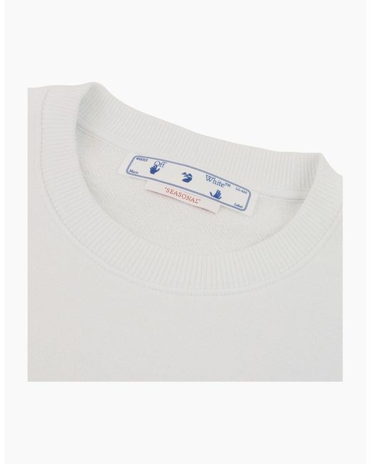 Off-White c/o Virgil Abloh White Off Arrow Reg Fit Crewneck Sweatshirt Multi