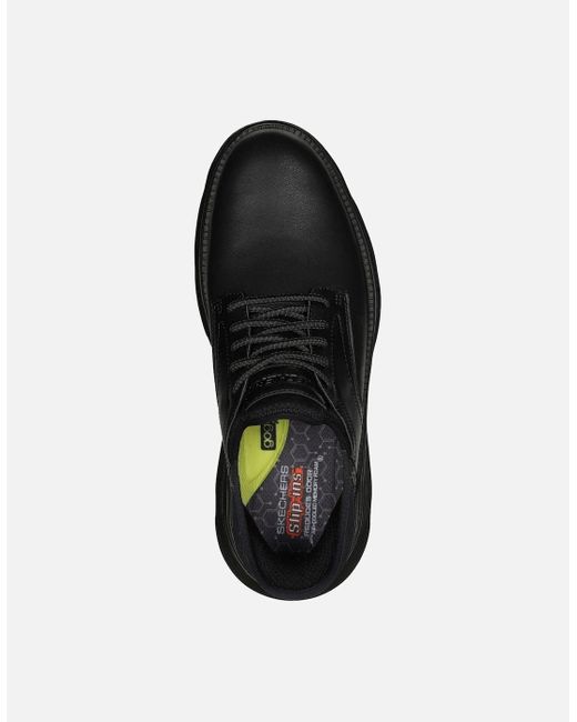 Skechers Blue Garza Gervin 205046-Bbk Lace Up Shoe for men