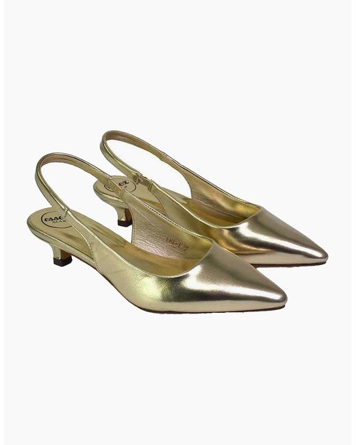 XY London Ladies Avalone Metallic Kitten Heel Sandals