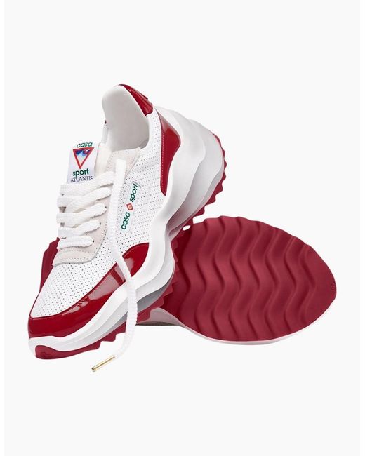 Casablanca White Atlantis Sneaker Detail Shoes for men